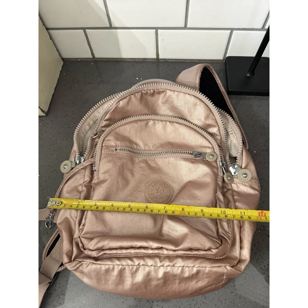 Kipling Seoul Backpack Metallic Rose Gold 13